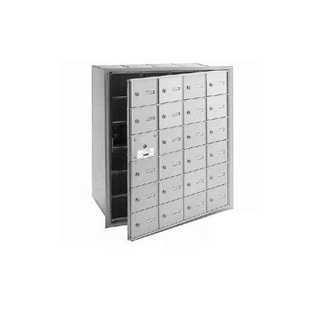 Salsbury Salsbury 4Bplus Horizontal Mailbox Includes Master Commercial Lock - 24 A Doors - 23 Usable - Aluminum - Front Loading - Private Access