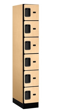 Salsbury  Designer Wood Locker Six Tier Box Style - Maple