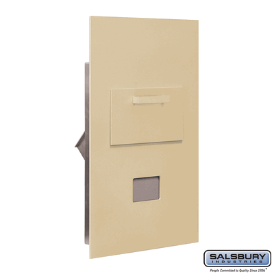 Salsbury  Salsbury Collection Unit For 6 Door High 4Bplus Mailbox Units - Sandstone - Rear Loading - Usps Access