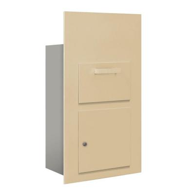Salsbury Salsbury Collection Unit Includes Master Commercial Lock - For 6 Door High 4Bplus Mailbox Units - Sandstone - Front Loading - Private Access