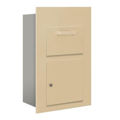 Salsbury  Salsbury Collection Unit Includes Master Commercial Lock - For 5 Door High 4Bplus Mailbox Units - Sandstone - Front Loading - Private Access