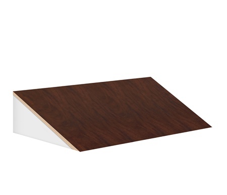 Salsbury Sloping Hood For 21 Inch Deep Designer Wood Locker - Mahogany