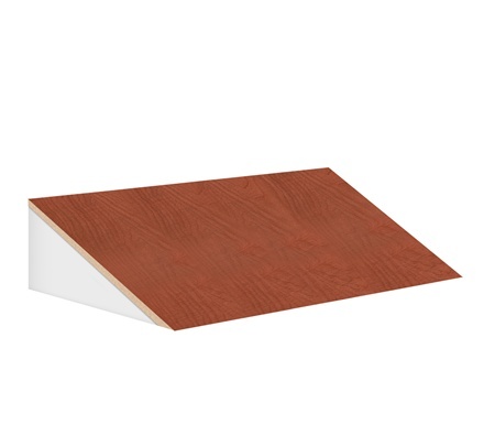 Salsbury  Sloping Hood For 21 Inch Deep Designer Wood Locker - 3 Wide - Cherry