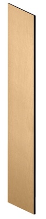 Salsbury Side Panel For 21 Inch Deep Designer Wood Locker - With Sloping Hood - Maple