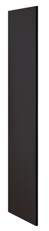 Salsbury  Side Panel For 21 Inch Deep Designer Wood Locker - Without Sloping Hood - Black