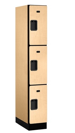 Salsbury  Designer Wood Locker Triple Tier - Maple
