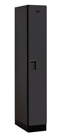 Picture of Salsbury 31161BLK Designer Wood Locker Single Tier - 1 Wide - 6 Feet High - 21 Inches Deep - Black