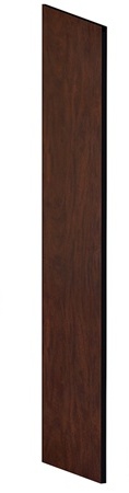 Salsbury Side Panel Open Access Designer Wood Locker - 24 Inches Deep - With Sloping Hood - Mahogany