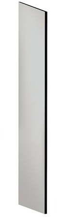 Salsbury  Side Panel Open Access Designer Wood Locker - 24 Inches Deep - With Sloping Hood - Gray