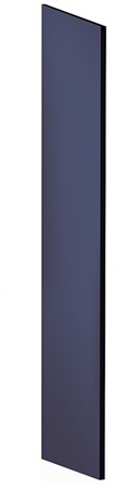 Salsbury Side Panel Open Access Designer Wood Locker - 24 Inches Deep - With Sloping Hood - Blue