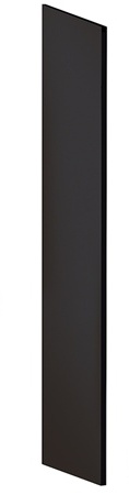 Salsbury 30044BLK Side Panel Open Access Designer Wood Locker - 24 Inches Deep - With Sloping Hood - Black