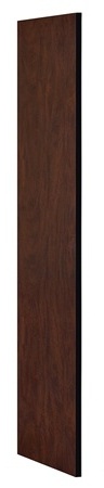 Side Panel Open Access Designer Wood Locker - Mahogany - 24 Inches Deep