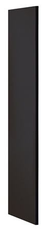 Salsbury 30043BLK Side Panel Open Access Designer Wood Locker - 24 Inches Deep - Without Sloping Hood - Black