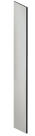 Salsbury  Side Panel Open Access Designer Wood Locker - 18 Inches Deep - With Sloping Hood - Gray