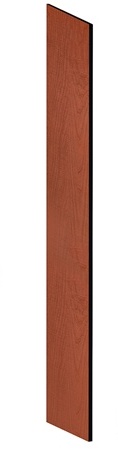 Salsbury Side Panel Open Access Designer Wood Locker - 18 Inches Deep - With Sloping Hood - Cherry