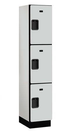 Salsbury Extra Wide Designer Wood Locker Triple Tier - Gray - Each