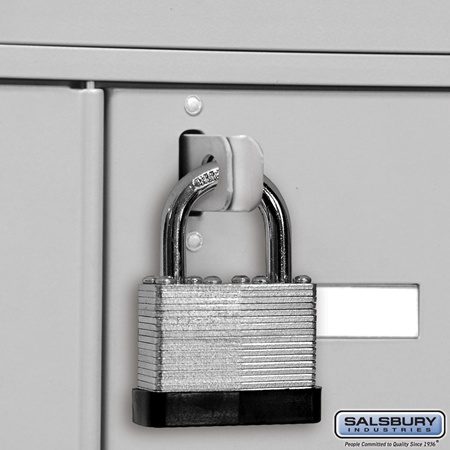 Salsbury Key Padlock With Built-In Hasp