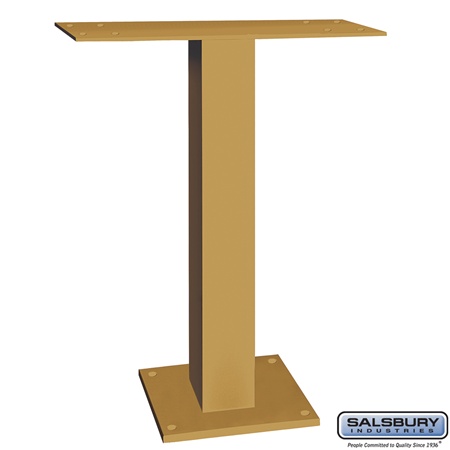 Salsbury  Pedestal For 5 Door High Surface Mounted Cell Phone Lockers Gold