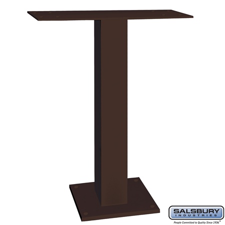 Salsbury Pedestal For 5 Door High Surface Mounted Cell Phone Lockers Bronze