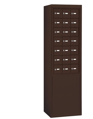 Salsbury  Free-Standing Enclosure For 19075-21 And 19078-21 Recessed Mounted Cell Phone Lockers - Bronze