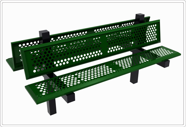 Picture of Sports Play Equipment 602-759 6 ft. Double Bench, Perforated