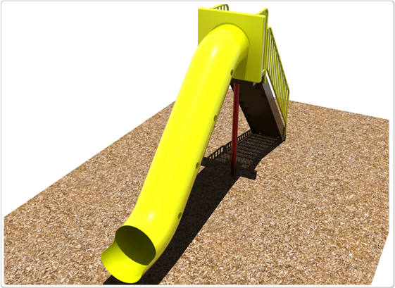Picture of Sports Play Equipment 902-296 Straight Tunnel Slide