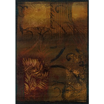 Picture of Oriental Weavers Kharma Ii 1163B 8x11  Rectangle - Brown/ Gold-Polypropylene