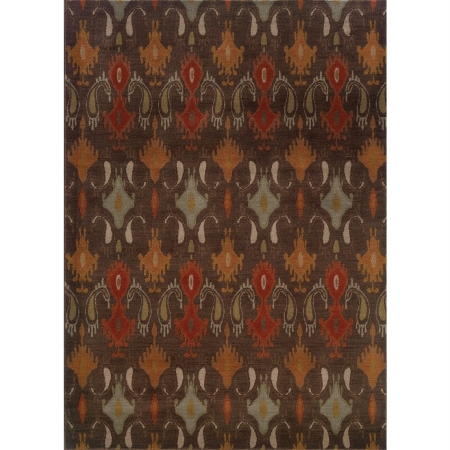 Oriental Weavers Casablanca 4447A 10x13  Rectangle - Mink/ Multi-Nylon/PolyP