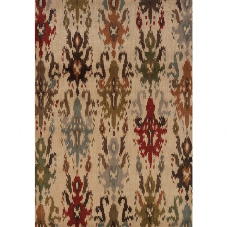Oriental Weavers Casablanca 4437A 10x13 Rectangle - Ivory/ Multi-Nylon/PolyP