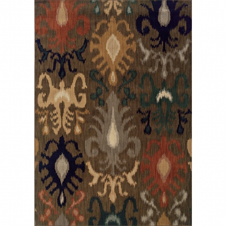 Oriental Weavers Kasbah 3830D 10x13  Rectangle - Brown/ Navy-Nylon