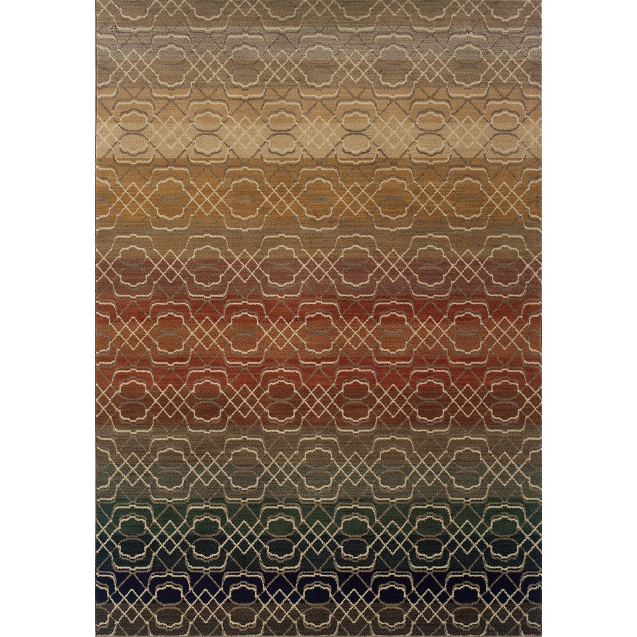 Oriental Weavers Kasbah 3945B 10x13  Rectangle - Brown/ Rust-Nylon