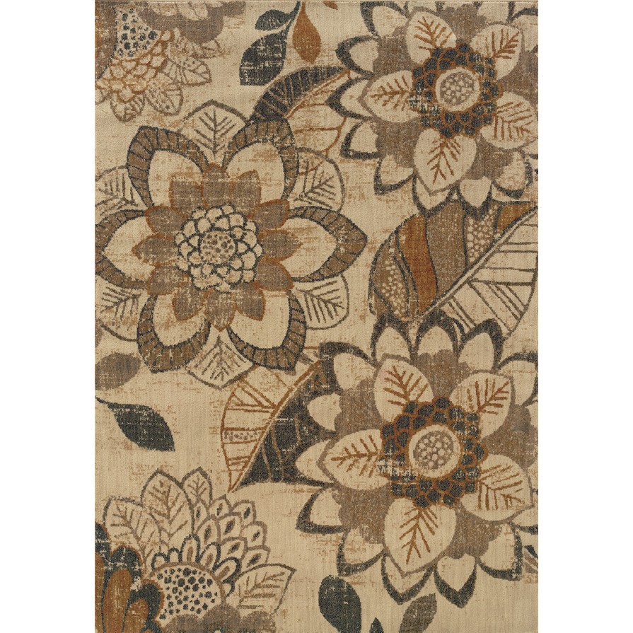 Oriental Weavers Kasbah 3953C 10x13  Rectangle - Ivory/ Grey-Nylon