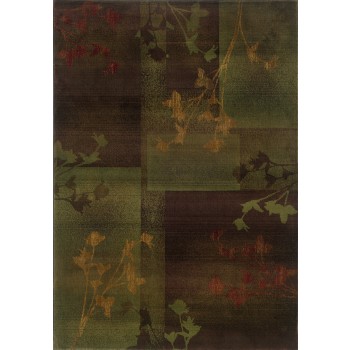 Picture of Oriental Weavers Kharma Ii 1048D 2x3  Rectangle - Purple/ Green-Polypropylene