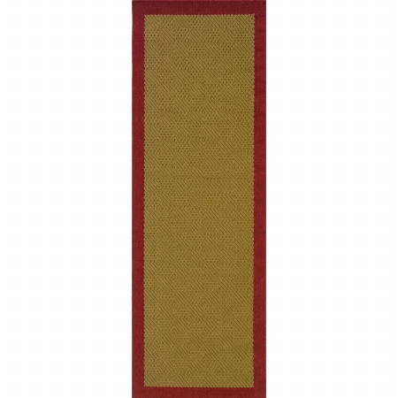 Oriental Weavers Lanai 525O8 2x8 Rectangle - Beige/ Red-Polypropylene