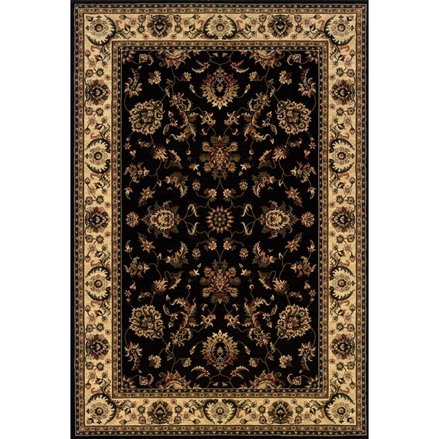 Oriental Weavers Ariana 311K3 2x8 Runner - Black/ Ivory-Polypropylene