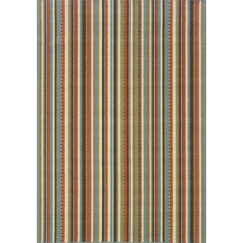 Oriental Weavers Montego 6996C 8x11  Rectangle - Green/ Blue-Polypropylene