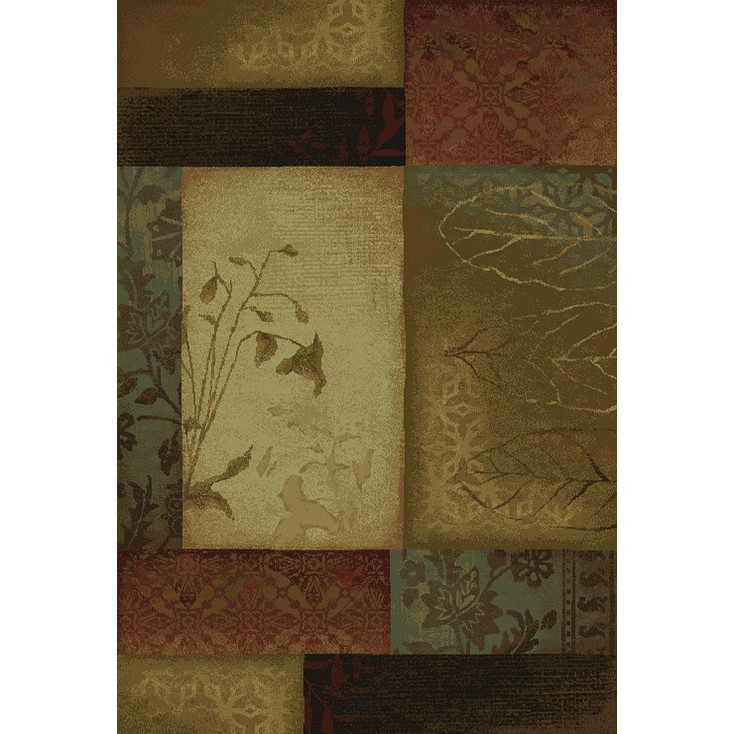 Oriental Weavers Hudson 040A1 5x8 Rectangle - Beige/ Green-Polypropylene