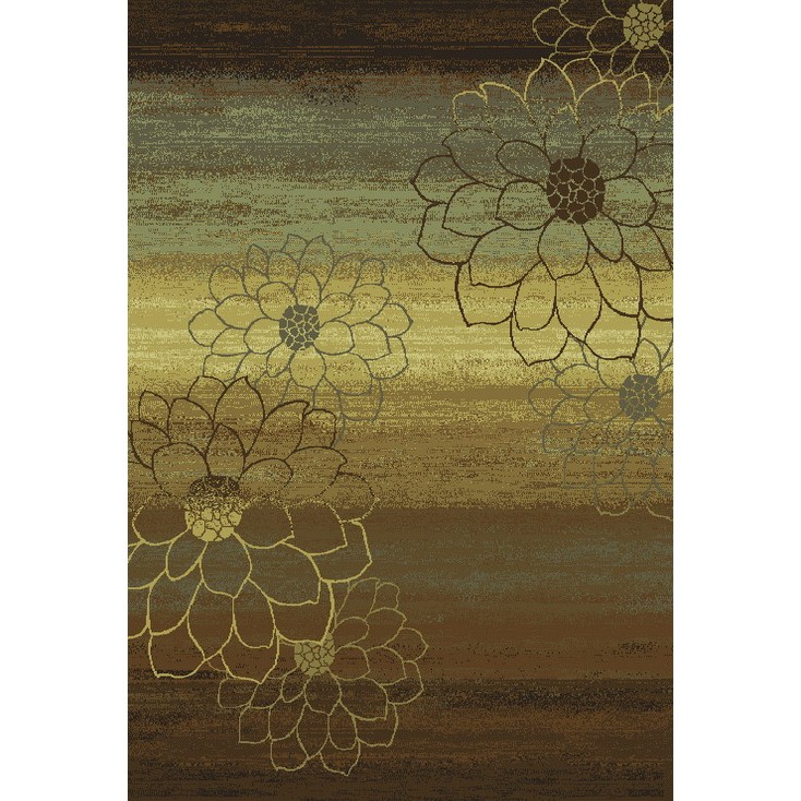 Oriental Weavers Hudson 074A1 5x8  Rectangle - Brown/ Beige-Polypropylene