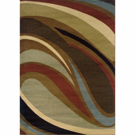Oriental Weavers Hudson 2666F 5x8  Rectangle - Brown/ Brown-Polypropylene