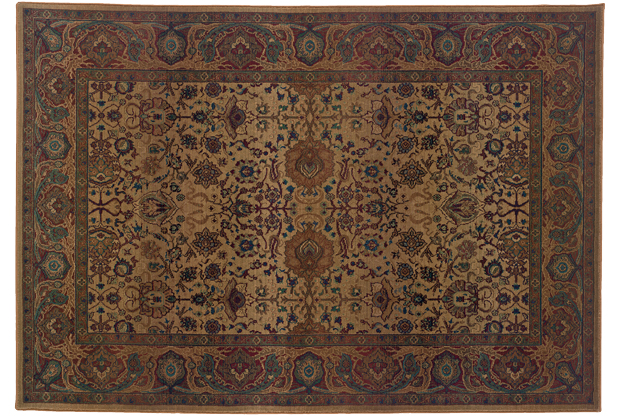 Picture of Oriental Weavers Kharma 332W4 2x9  Rectangle - Beige/ Red-Polypropylene
