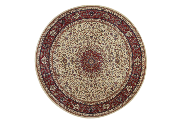 Oriental Weavers Ariana 095J3 6' Round Round - Ivory/ Red-Polypropylene