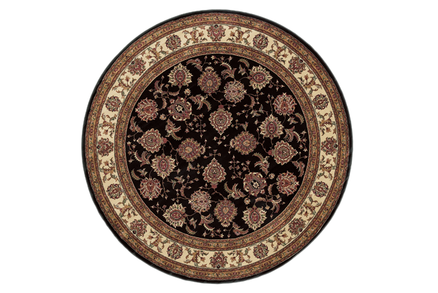 Picture of Oriental Weavers Ariana 117D3 6&apos; Round  Round - Brown/ Ivory-Polypropylene