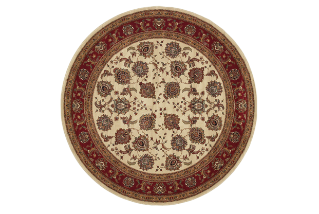 Picture of Oriental Weavers Ariana 117J3 6&apos; Round  Round - Ivory/ Red-Polypropylene