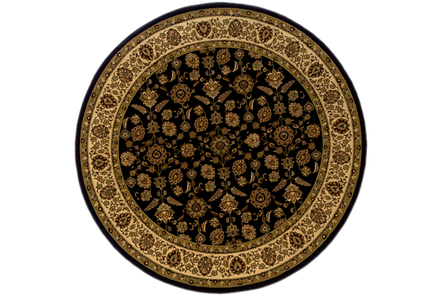 Picture of Oriental Weavers Ariana 271D3 6&apos; Round  Round - Brown/ Ivory-Polypropylene