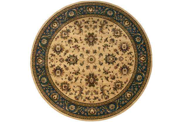 Oriental Weavers Ariana 311Z3 6' Round Round - Ivory/ Blue-Polypropylene