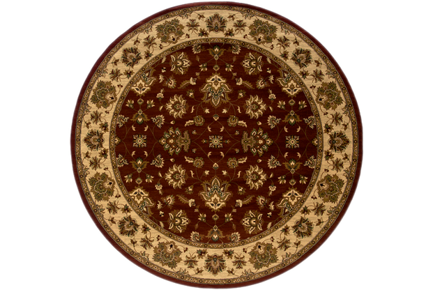 Oriental Weavers Ariana 623V3 6' Round Round - Red/ Ivory-Polypropylene
