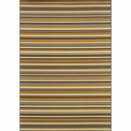 Picture of Oriental Weavers Bali 1001J 9x13  Rectangle - Grey/ Gold-Polypropylene