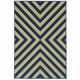 Picture of Oriental Weavers Riviera 4589L 9x13  Rectangle - Navy/ Green-Polypropylene
