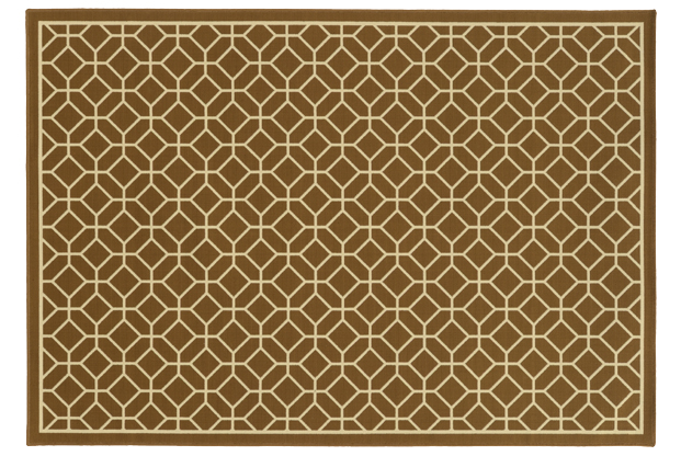Picture of Oriental Weavers Riviera 4771L 9x13  Rectangle - Brown/ Ivory-Polypropylene