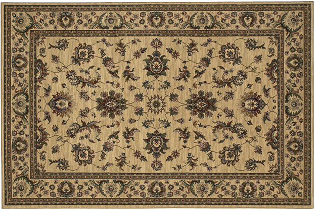 Oriental Weavers Ariana 311I3 5x8  Rectangle - Ivory/ Green-Polypropylene